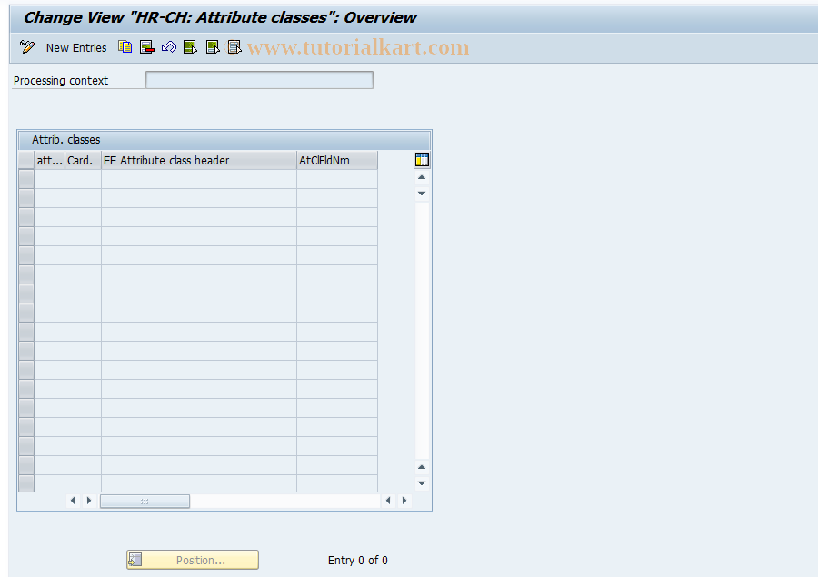 SAP TCode S_AHR_61010045 - IMG Activity: OHPKST010