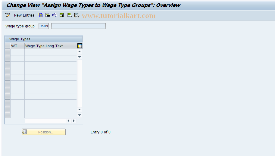 SAP TCode S_AHR_61010049 - IMG-Aktivität: OHAQDD1062