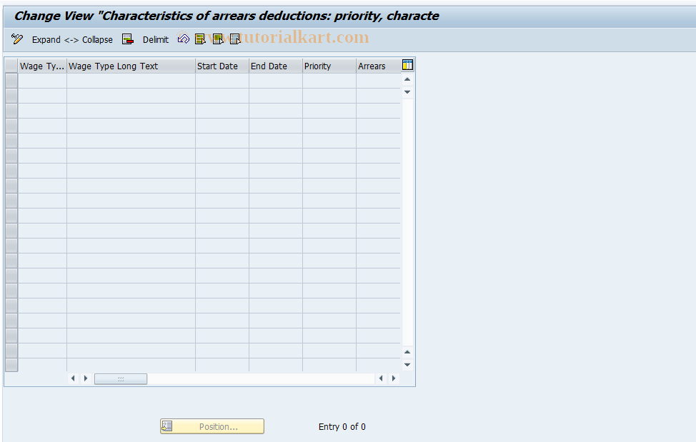 SAP TCode S_AHR_61010086 - IMG-Aktivität: OHAQDE1041