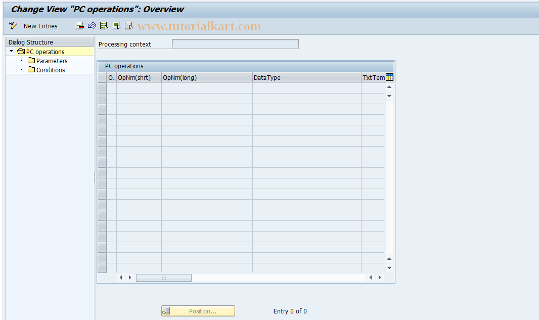 SAP TCode S_AHR_61010089 - IMG Activity: OHPKVS080