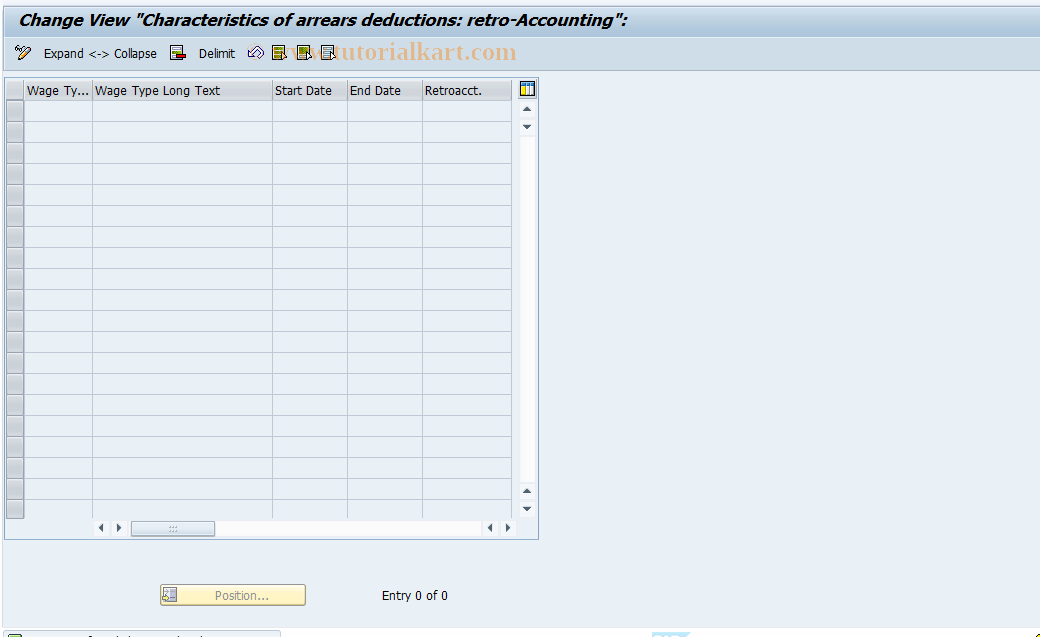 SAP TCode S_AHR_61010091 - IMG-Aktivität: OHAQDE1044