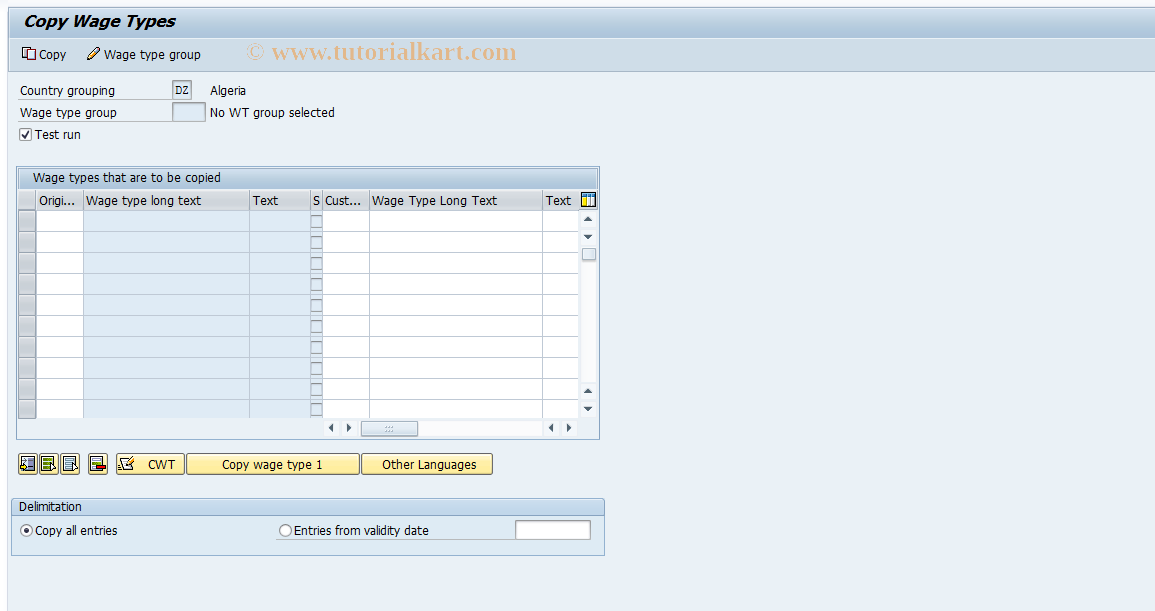 SAP TCode S_AHR_61010098 - IMG Activity: SIMG_OHT0212