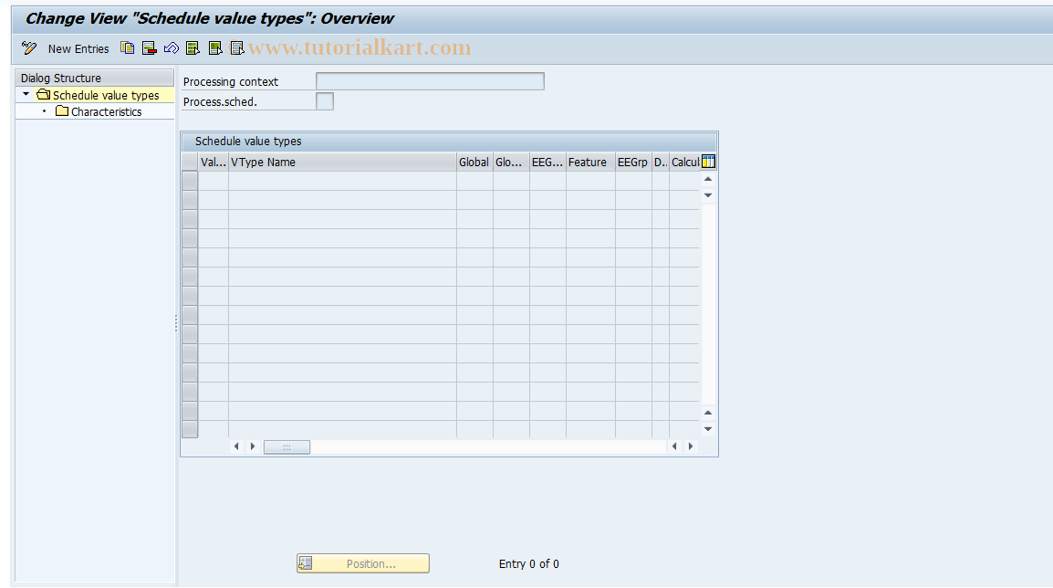 SAP TCode S_AHR_61010125 - IMG Activity: OHPKVS340
