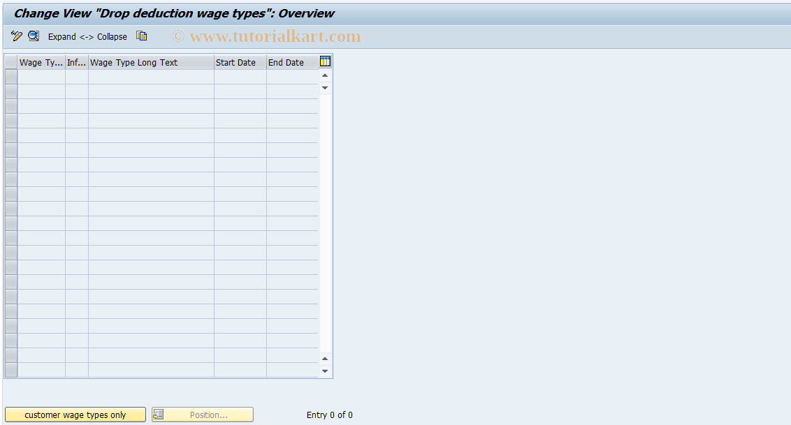 SAP TCode S_AHR_61010139 - IMG-Aktivität: OHAQDD1061