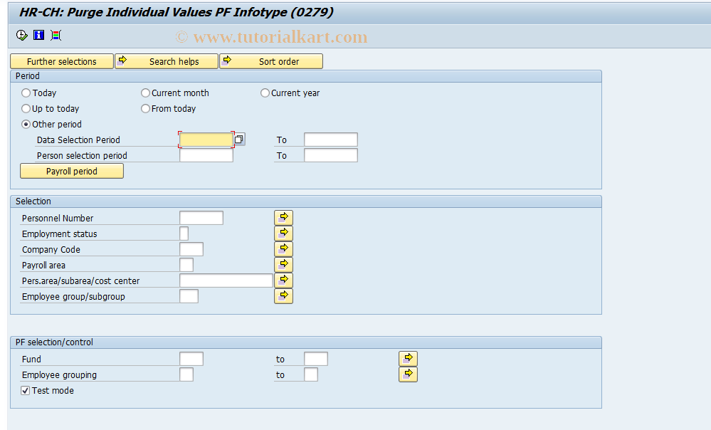 SAP TCode S_AHR_61010167 - IMG Activity: OHPKST130