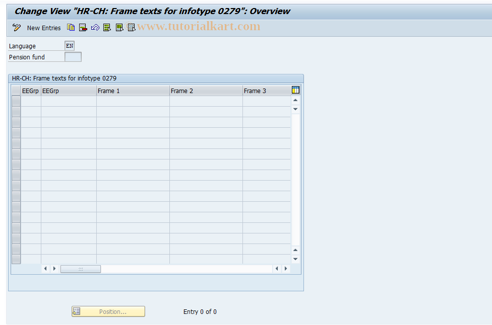 SAP TCode S_AHR_61010176 - IMG Activity: OHPKST120