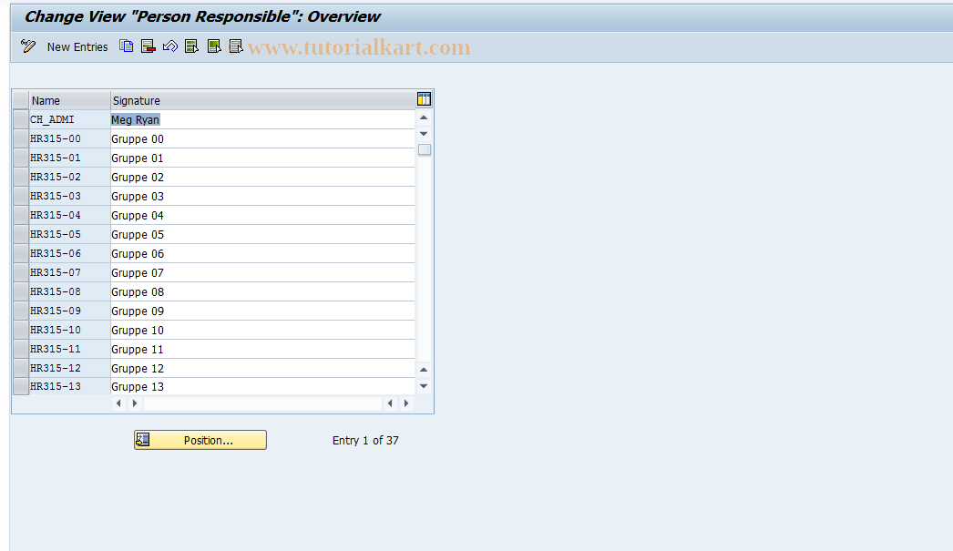 SAP TCode S_AHR_61010217 - IMG Activity: SIMG_CMMENUOH40OU45