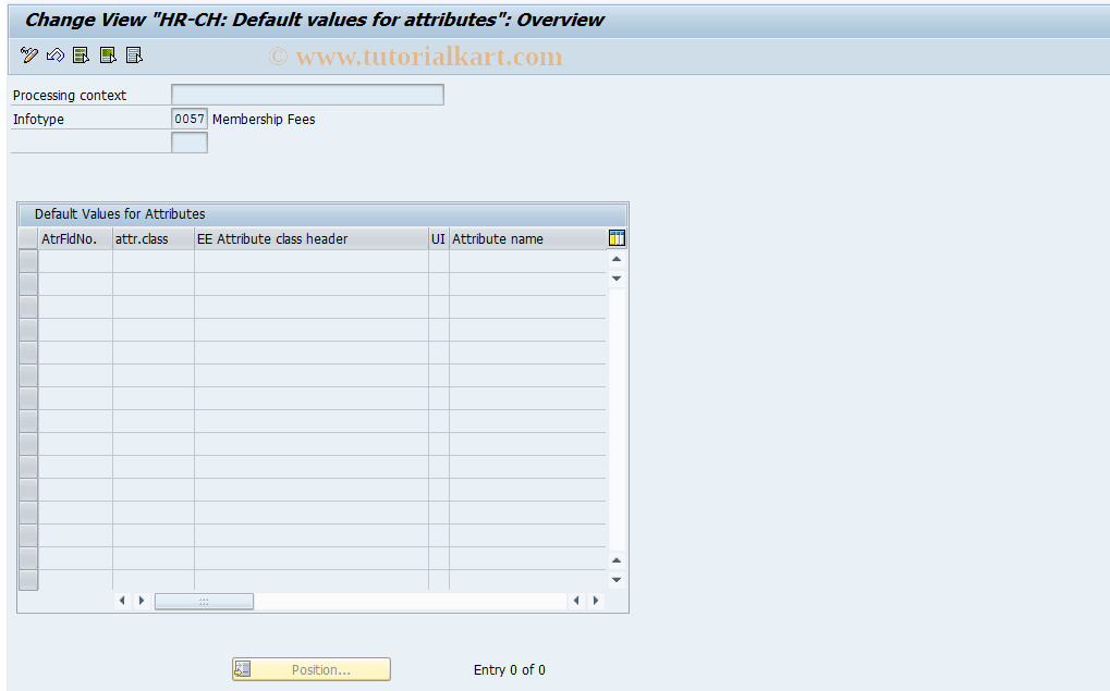 SAP TCode S_AHR_61010251 - IMG Activity: OHPKST035