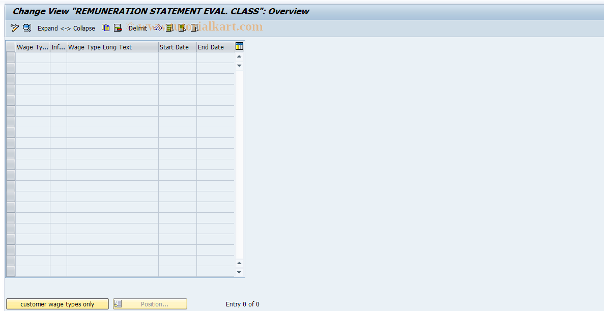 SAP TCode S_AHR_61010254 - IMG Activity: SIMG_OHAX507