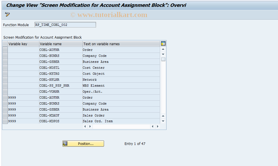 SAP TCode S_AHR_61010257 - IMG Activity: OHIX0649