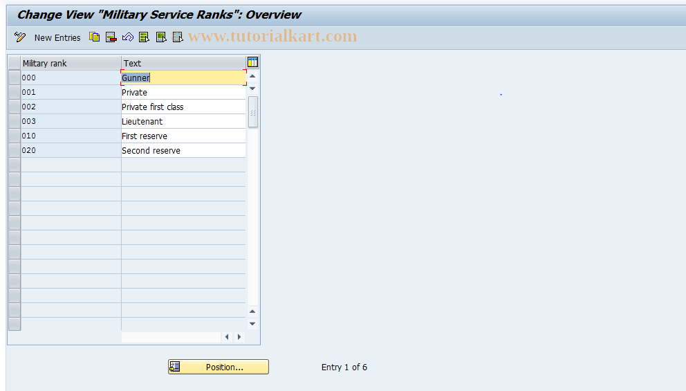 SAP TCode S_AHR_61010292 - IMG Activity: OHID2010