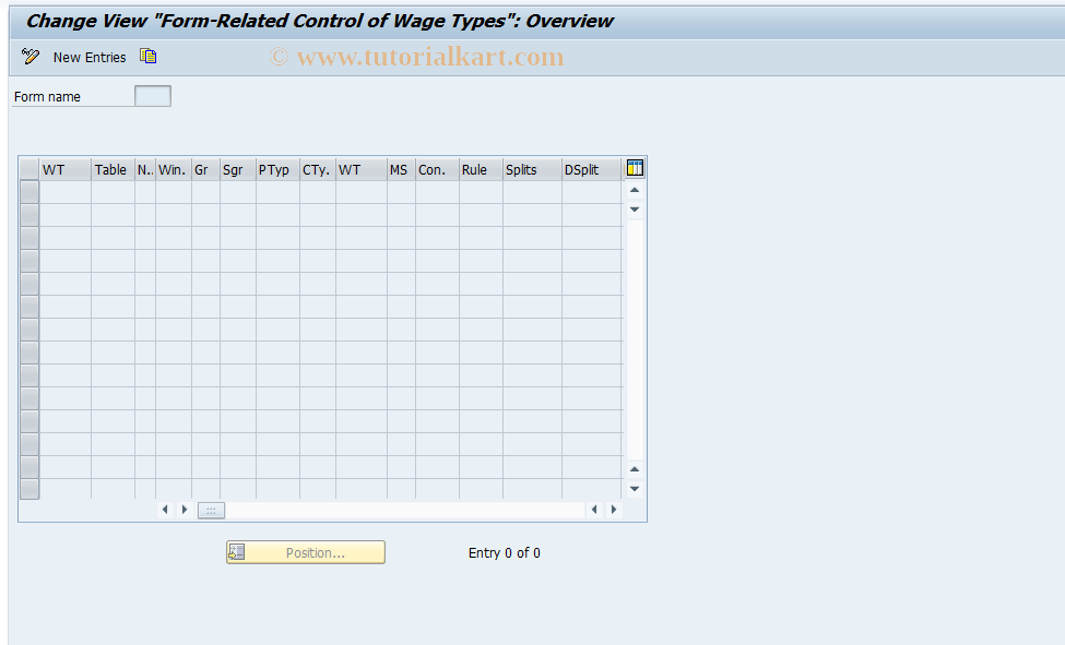 SAP TCode S_AHR_61010314 - IMG Activity: SIMG_OHAX409