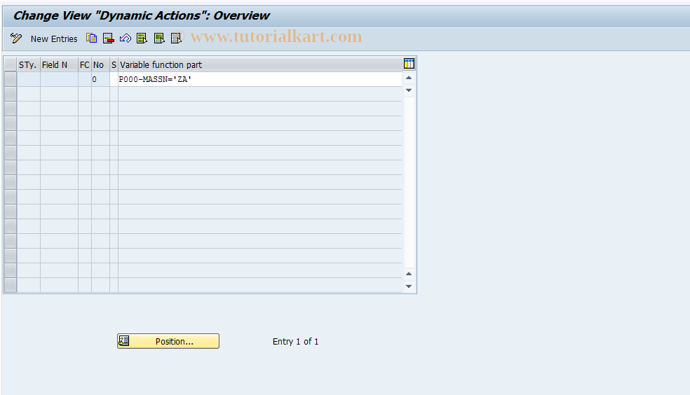 SAP TCode S_AHR_61010326 - IMG Activity: OHBX1045