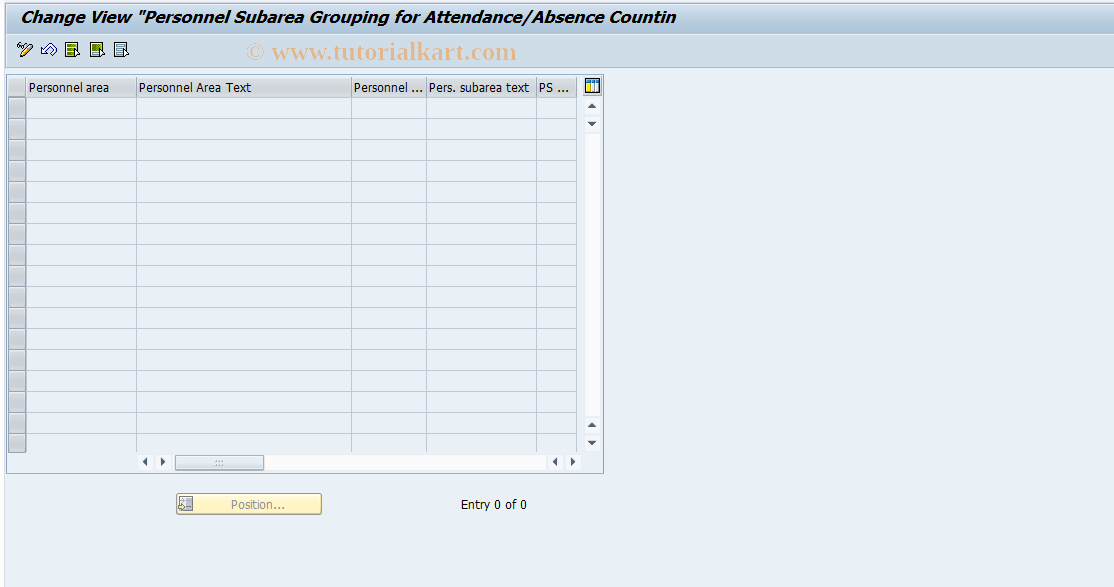 SAP TCode S_AHR_61010367 - IMG Activity: OHTX0165