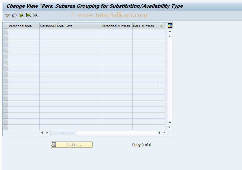 SAP TCode S_AHR_61010380 - IMG Activity: OHIX0233