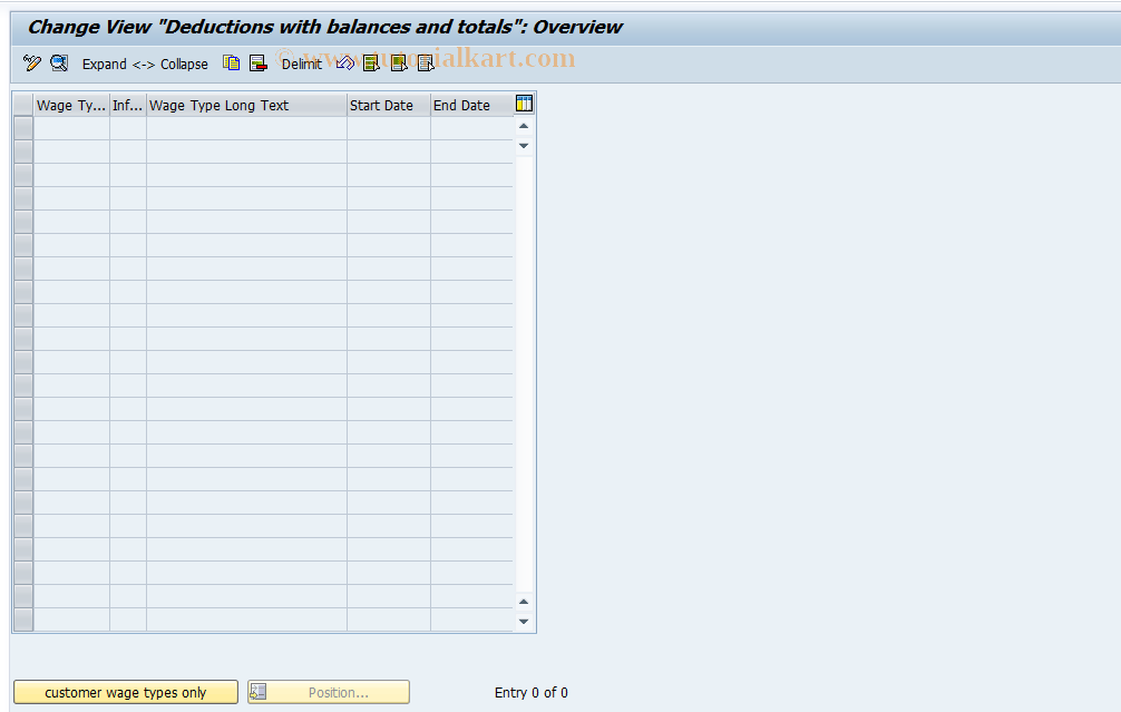 SAP TCode S_AHR_61010392 - IMG Activity: OHAX1016