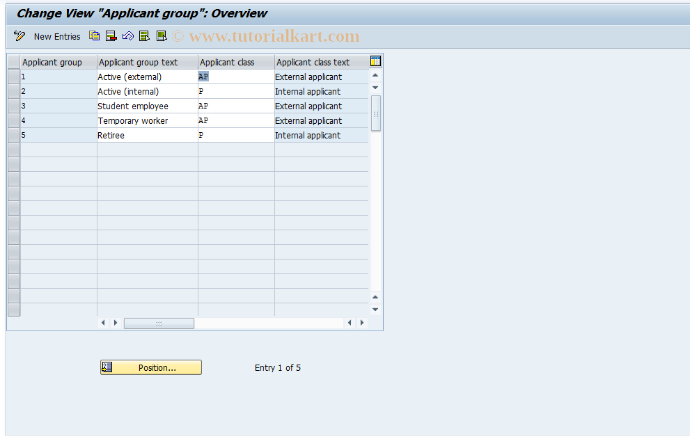 SAP TCode S_AHR_61010399 - IMG Activity: SIMG_CMMENUOH40OU5S