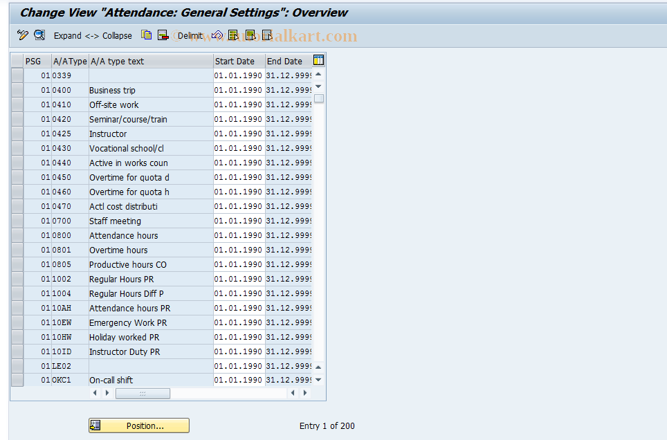 SAP TCode S_AHR_61010415 - IMG Activity: OHIX2021