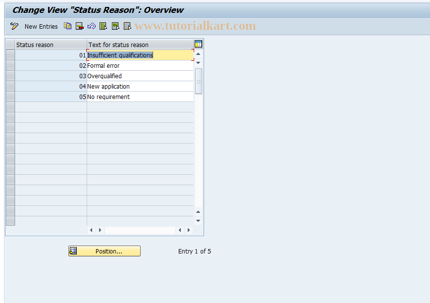 SAP TCode S_AHR_61010419 - IMG Activity: SIMG_CMMENUOH40OU3E