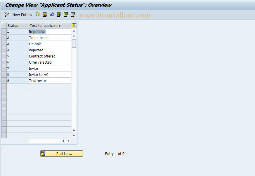 SAP TCode S_AHR_61010424 - IMG Activity: SIMG_CMMENUOH40OU3F