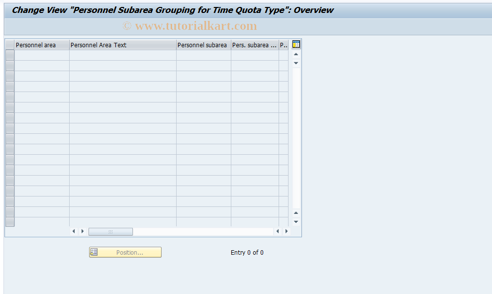 SAP TCode S_AHR_61010439 - IMG Activity: OHTX0194