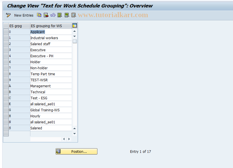 SAP TCode S_AHR_61010455 - IMG Activity: OHIX0139