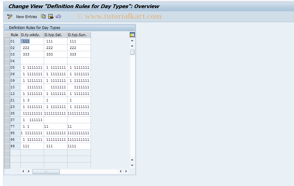 SAP TCode S_AHR_61010461 - IMG Activity: OHIX0136