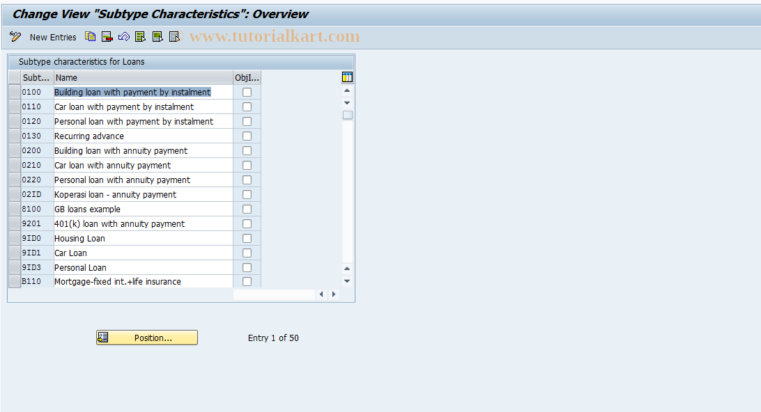 SAP TCode S_AHR_61010469 - IMG Activity: OHAXDL031