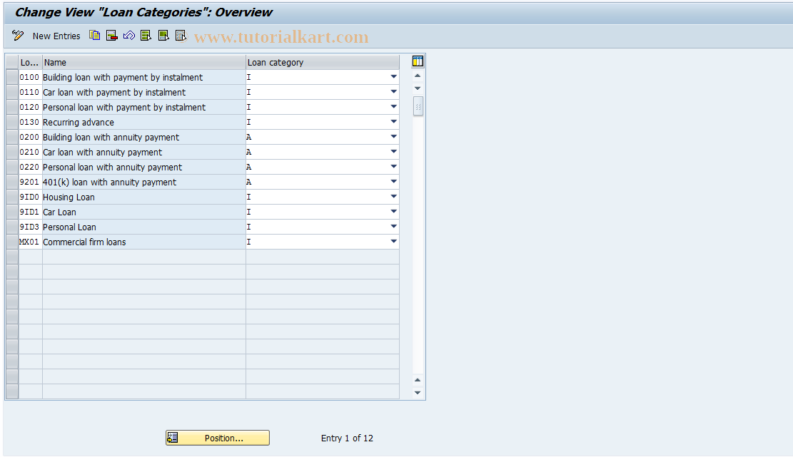 SAP TCode S_AHR_61010473 - IMG Activity: OHAXDL032