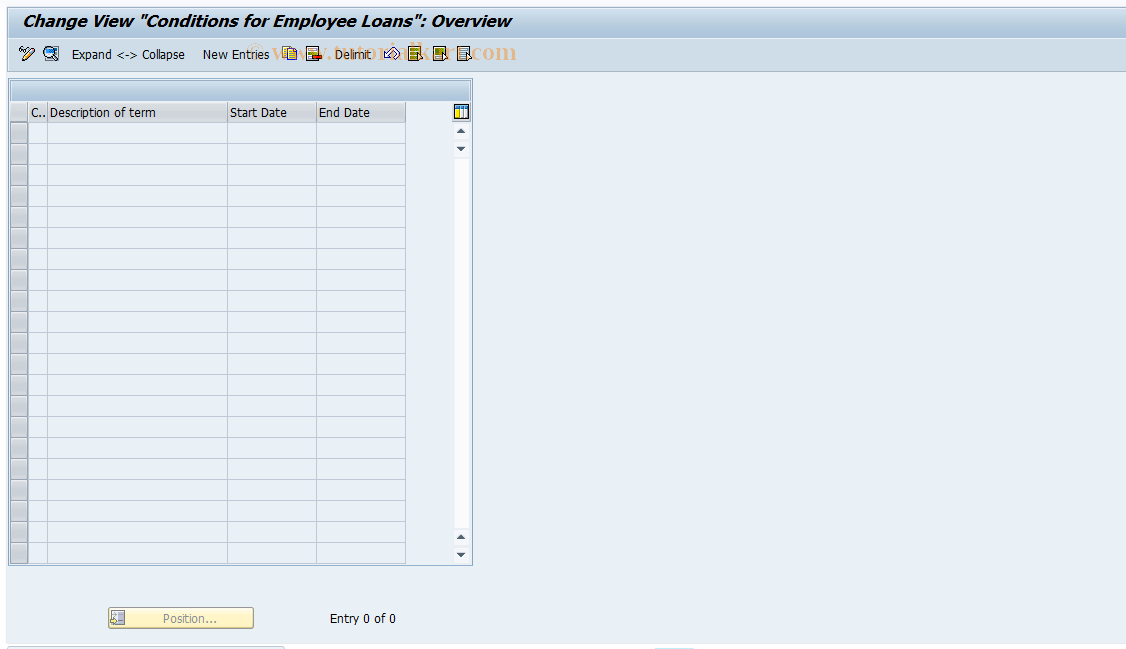 SAP TCode S_AHR_61010477 - IMG Activity: OHAXDL034