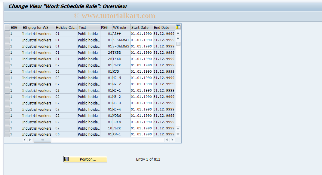 SAP TCode S_AHR_61010478 - IMG Activity: OHIX0142