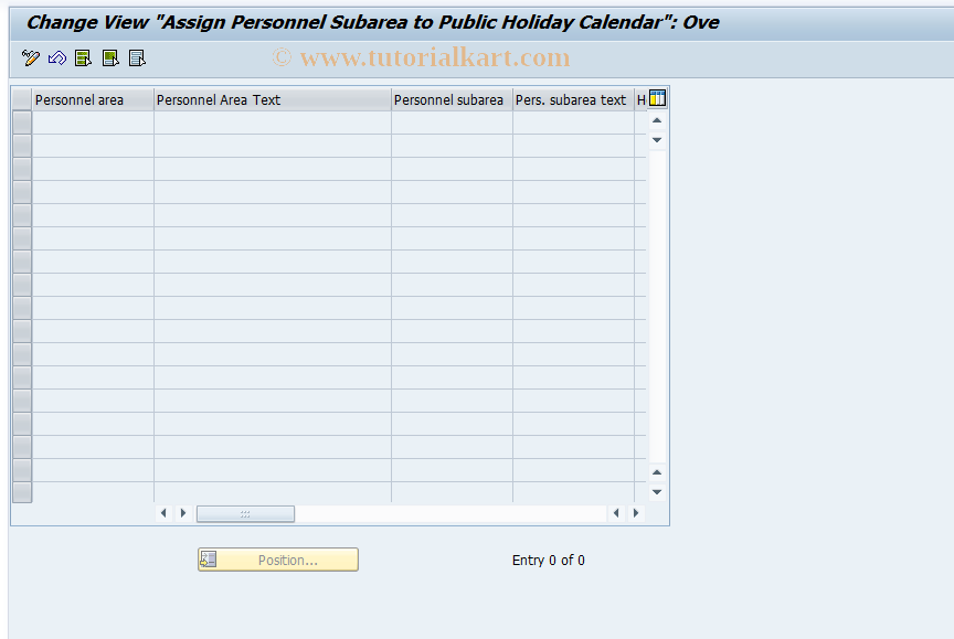 SAP TCode S_AHR_61010481 - IMG Activity: OHIX0140