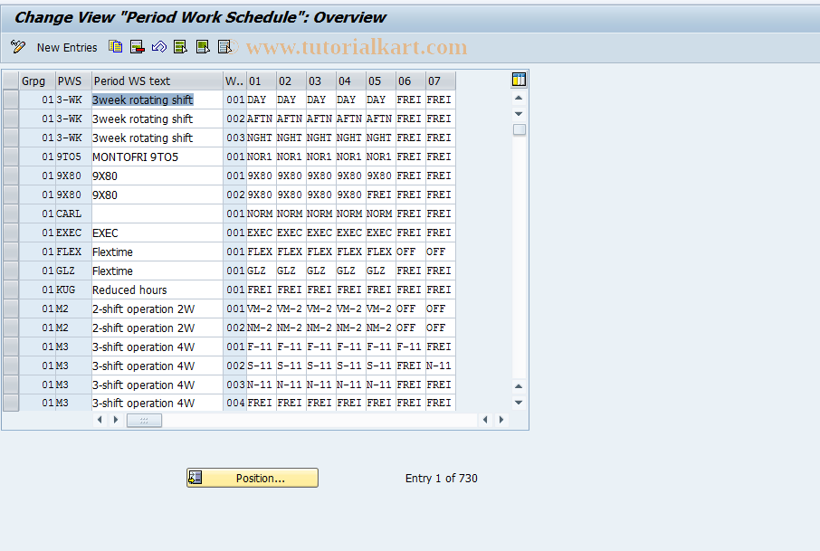 SAP TCode S_AHR_61010484 - IMG Activity: OHIX0134