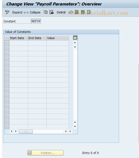 SAP TCode S_AHR_61010485 - IMG Activity: OHAXDL023