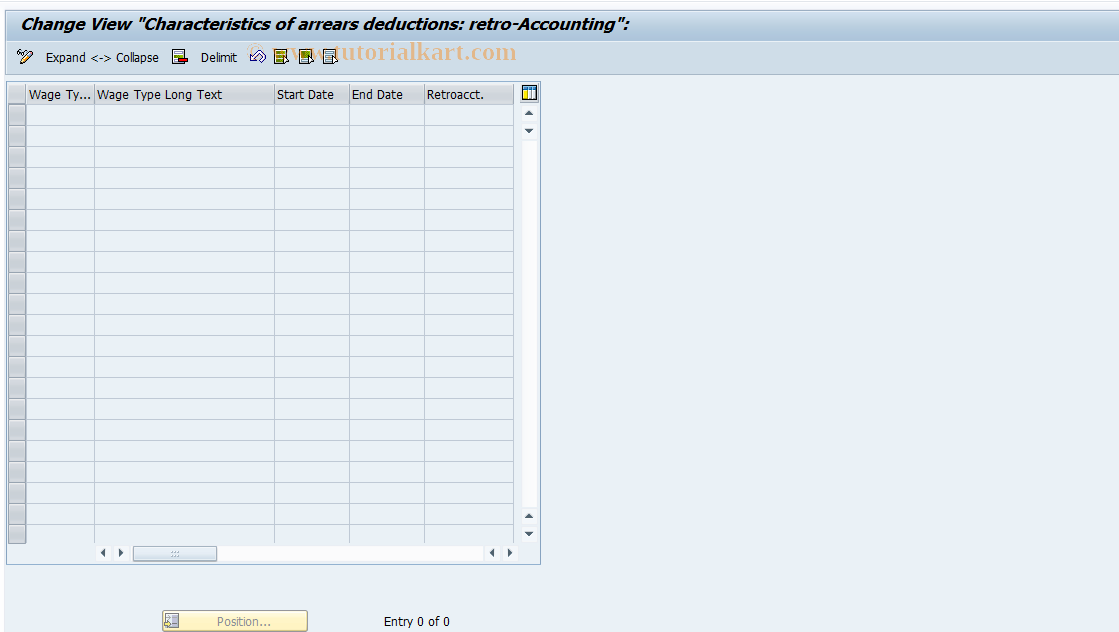 SAP TCode S_AHR_61010497 - IMG Activity: OHAXDE1044