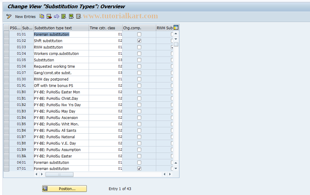 SAP TCode S_AHR_61010576 - IMG Activity: OHIX0149