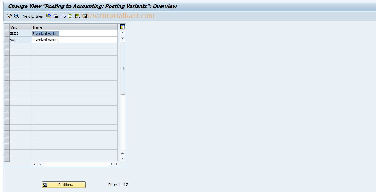 SAP TCode S_AHR_61010594 - IMG Activity: OHAXRI071