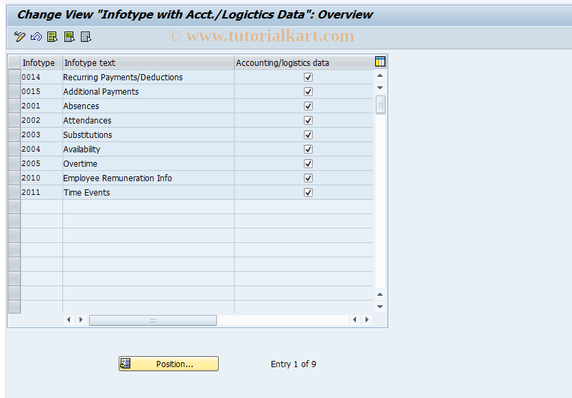 SAP TCode S_AHR_61010610 - IMG Activity: OHIX0645