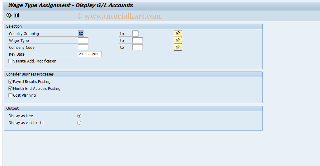 SAP TCode S_AHR_61010660 - IMG Activity: OHAXRI062