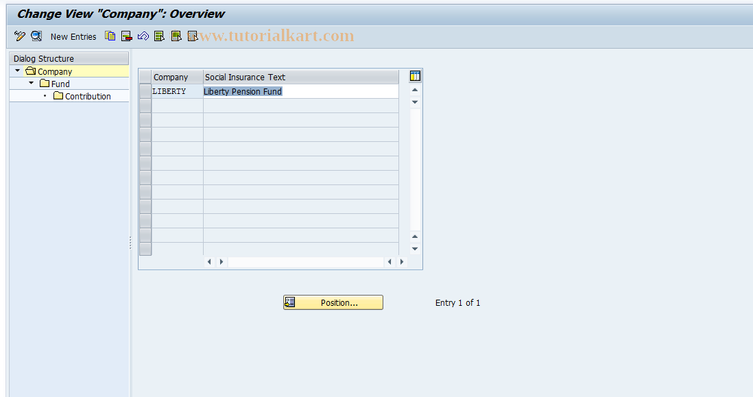 SAP TCode S_AHR_61010675 - IMG Activity: OHIW3150