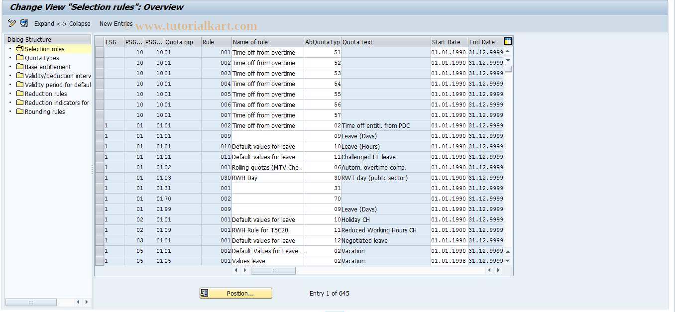 SAP TCode S_AHR_61010683 - IMG Activity: SIMGOHT096