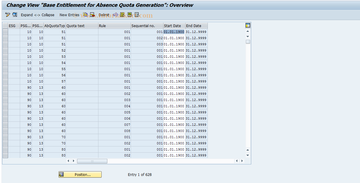 SAP TCode S_AHR_61010695 - IMG Activity: SIMGOHT092