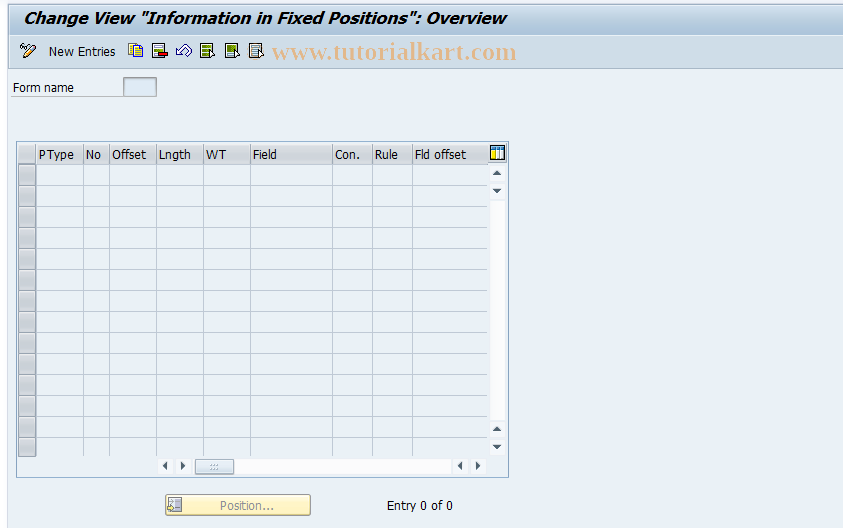 SAP TCode S_AHR_61010697 - IMG Activity: OHTX5003