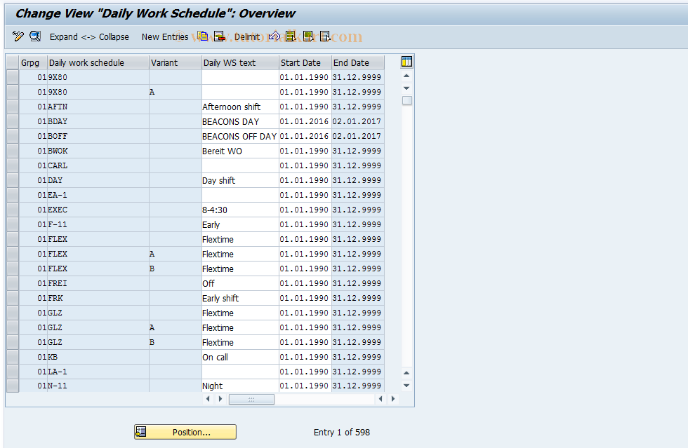 SAP TCode S_AHR_61010706 - IMG Activity: OHIX0235