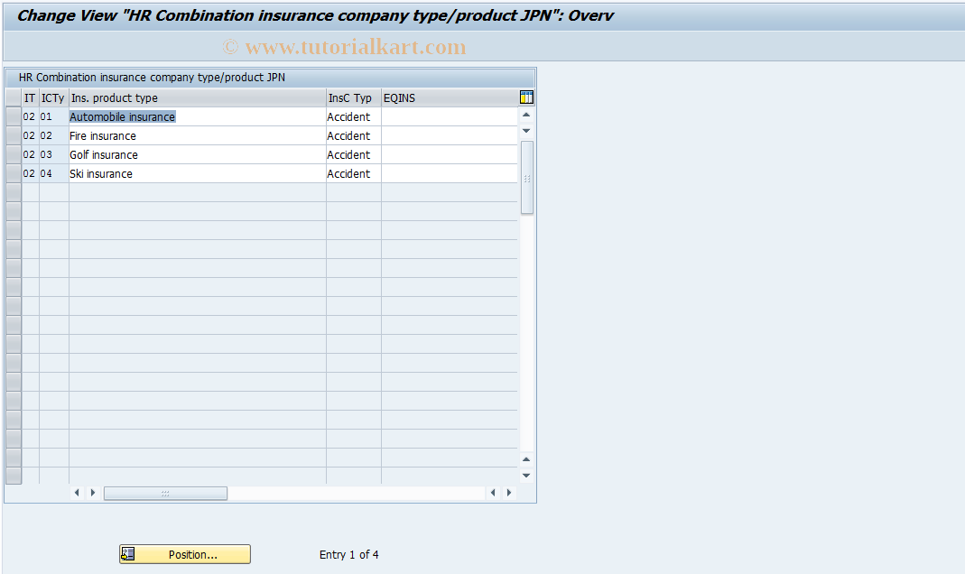 SAP TCode S_AHR_61010709 - IMG Activity: OHIJ0048