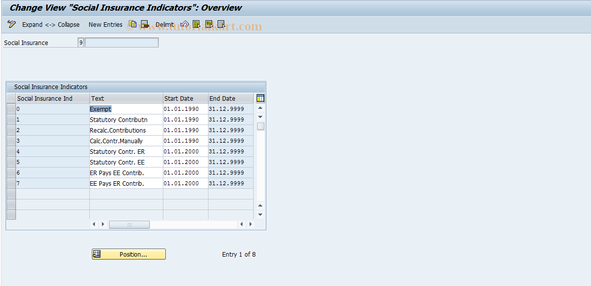 SAP TCode S_AHR_61010717 - IMG Activity: OHIN0400