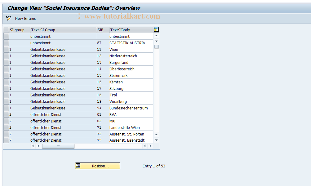 SAP TCode S_AHR_61010723 - IMG Activity: OHIA0381