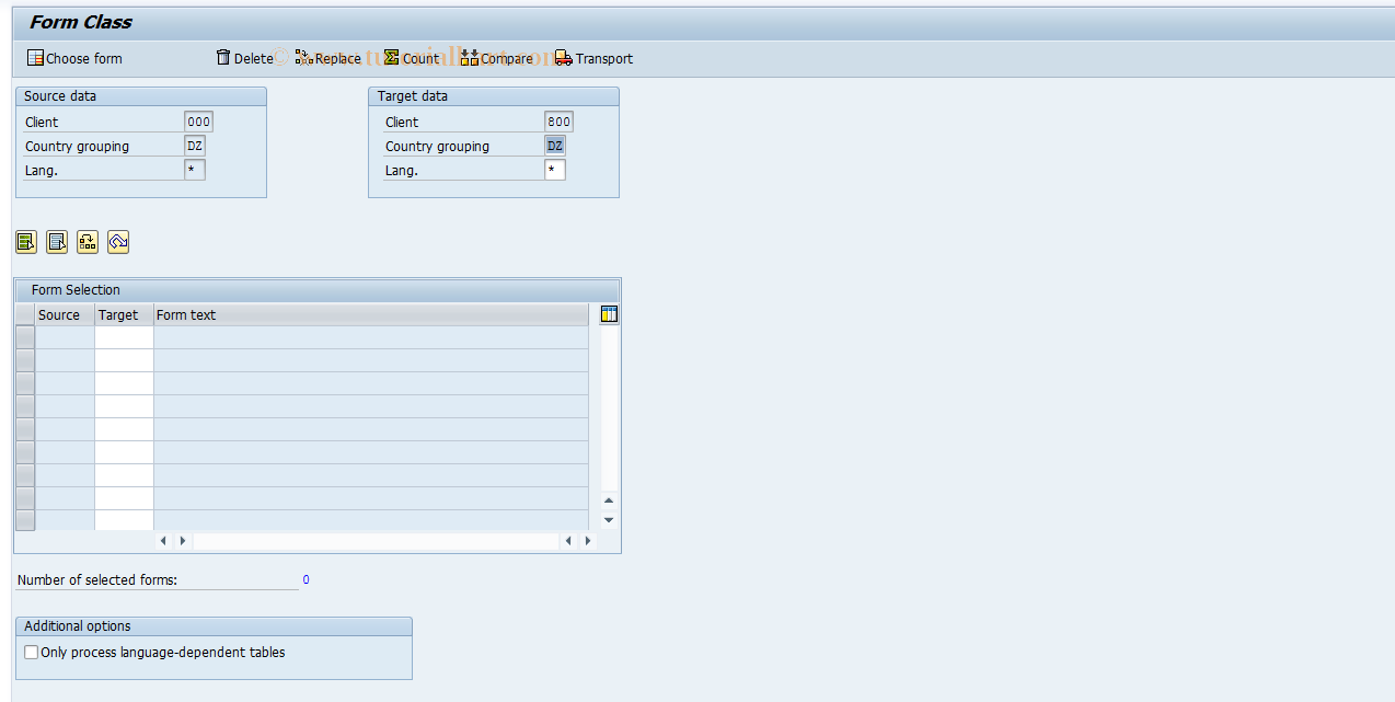 SAP TCode S_AHR_61010730 - IMG Activity: OHAXFO003