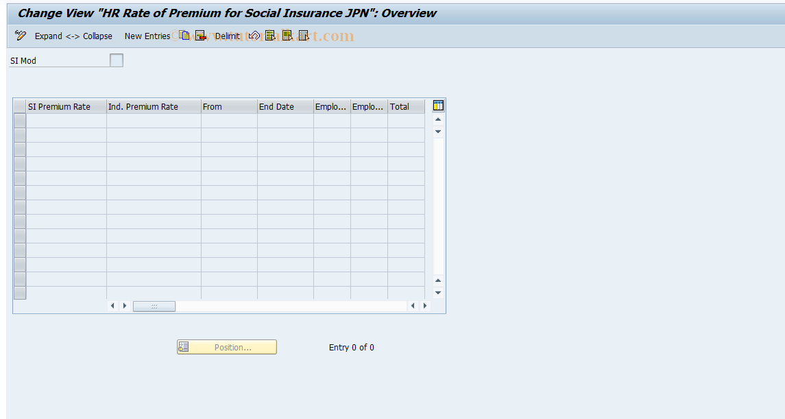 SAP TCode S_AHR_61010771 - IMG Activity: OHIJ0012