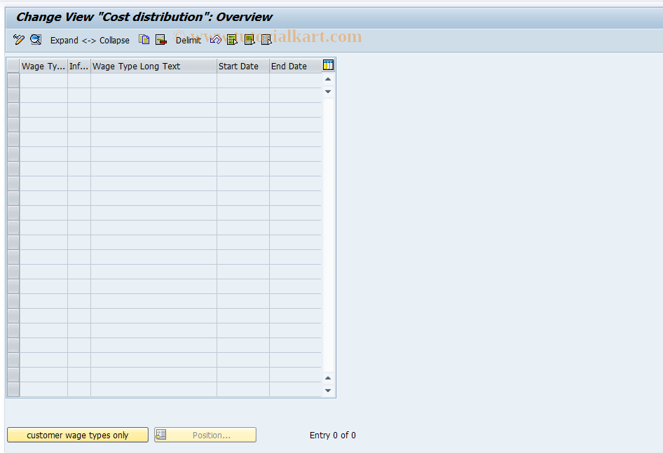 SAP TCode S_AHR_61010775 - IMG Activity: OHAXKL000